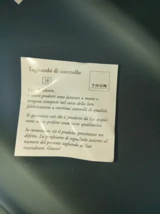 Campanella Thun 2003 Ceramica Stelle Dorate