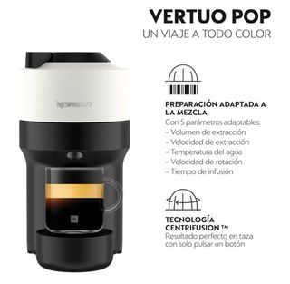 Cafetera Nespresso Vertuo Pop Blanca