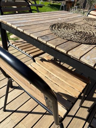 Mesa jardín Sklum con 6 sillas