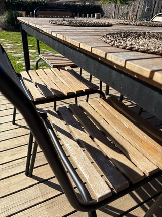 Mesa jardín Sklum con 6 sillas