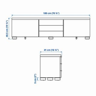 Mueble TV IKEA BESTÅ Blanco