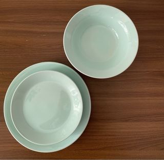 Set de vajilla verde Ikea