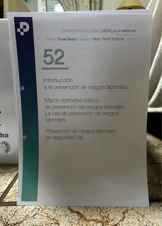TEMARIO DE POLICIA LOCAL CASTILLA LA MANCHA