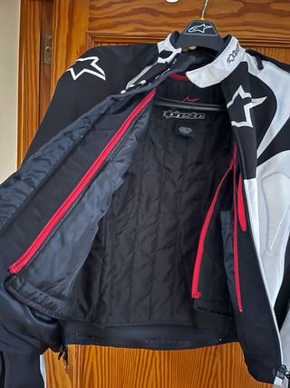 Chaqueta moto Alpinestars Negra/Blanca