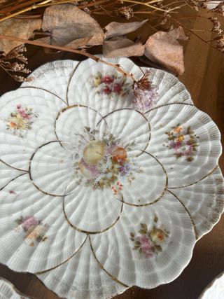 Platos de postre de porcelana