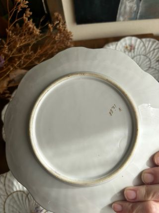 Platos de postre de porcelana