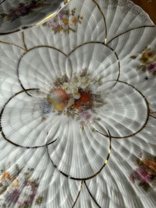 Platos de postre de porcelana
