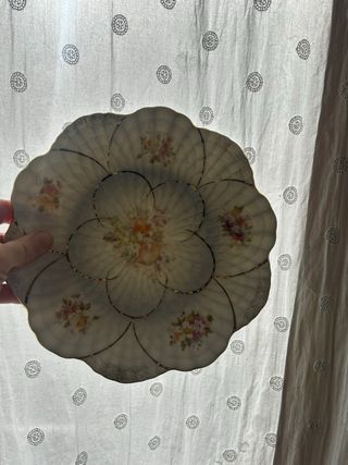 Platos de postre de porcelana