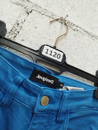 Pantalón Desigual Azul Acampanado