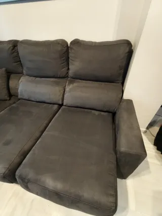 Sofá esquinero 5 plazas gris