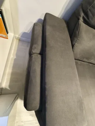 Sofá esquinero 5 plazas gris