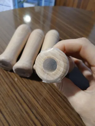 Mangos futbolín madera (8 uds)