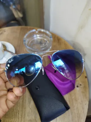 Gafas de sol Ray-Ban Aviator plateadas