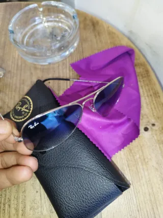 Gafas de sol Ray-Ban Aviator plateadas