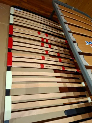 Somier Cama Nido Metálico y Madera