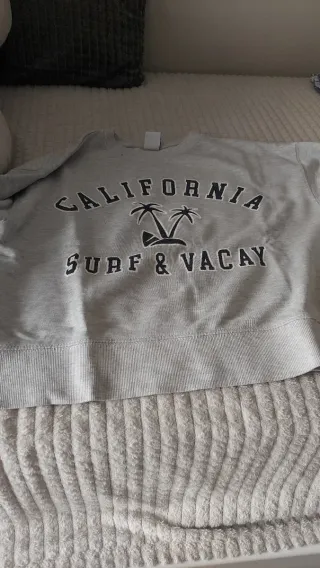 Sudadera Zara Gris Talla 11-12