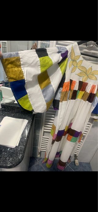 Vestito tipo mosaico colorato scatola 64