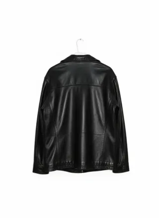 Chaqueta de Cuero Negra Premium