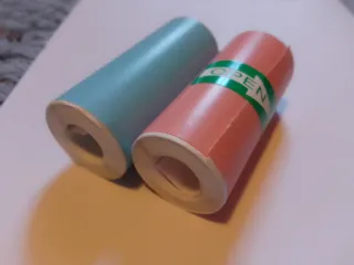Nuovo lotto di 4 rotoli di carta termica adesiva
