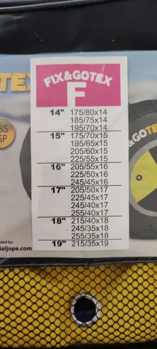 Cadenas textiles para coche talla F