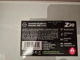 Altavoz Bluetooth Negro