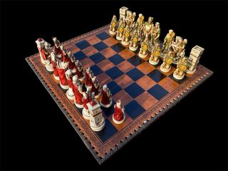 Scacchi Nigri made in Italy con scacchiera