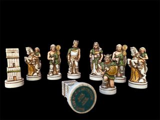 Scacchi Nigri made in Italy con scacchiera