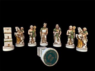 Scacchi Nigri made in Italy con scacchiera