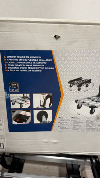 Carro plegable aluminio 150kg