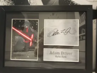 Lote 2 Cuadros Star Wars Firmados y enmarcados