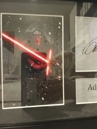 Lote 2 Cuadros Star Wars Firmados y enmarcados
