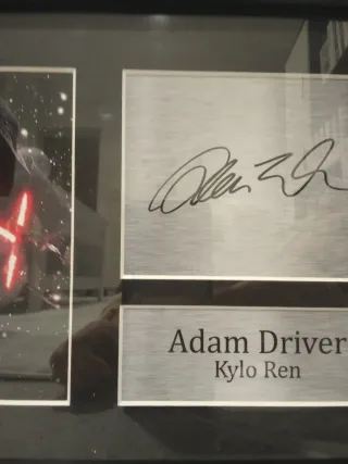 Lote 2 Cuadros Star Wars Firmados y enmarcados