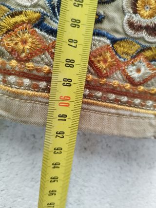 Pantalón Desigual Beige Bordado