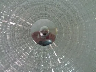 Lámpara Techo Vintage Cristal Metal