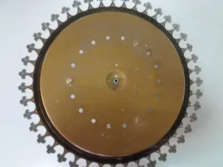 Lámpara Techo Vintage Cristal Metal