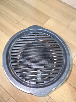 Barbacoa Portátil Negra y Plateada