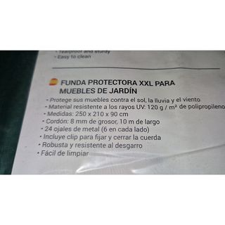 Funda Protectora Muebles Exterior XXL 250x210x90cm