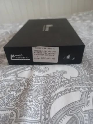 Cartera Mooo Piel Legítima Negra Nueva