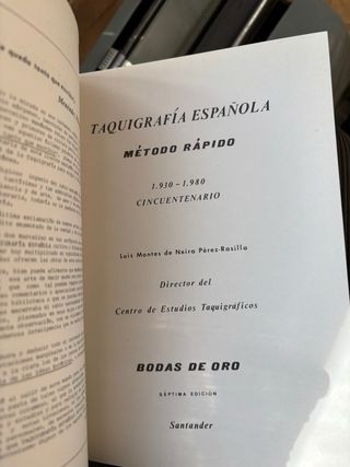 Libro de Taquigrafía - Luis Montes de Neira Pérez