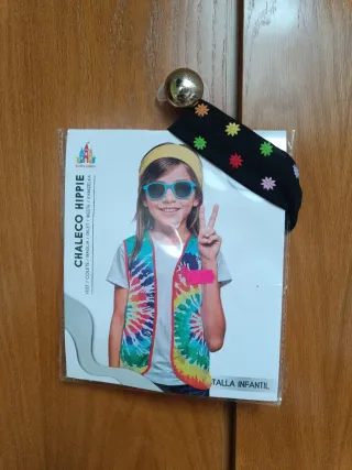 Disfraz Chaleco Hippie Talla Infantil