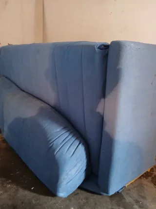 Divano letto 3 posti blu