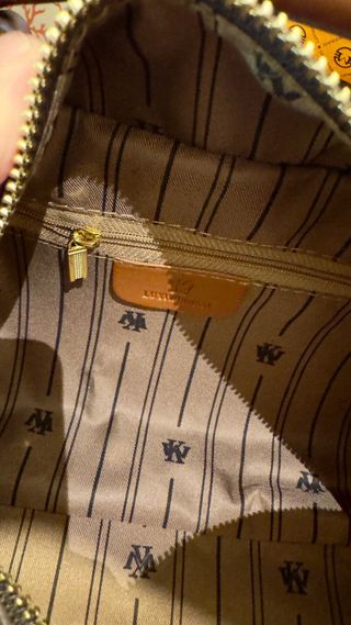 Bolso Vintage Logo Marrón Beige