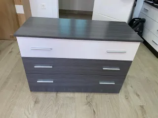 Cómoda 3 cajones madera