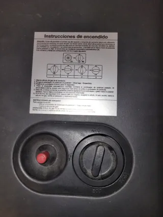 Estufa de gas Orbegozo negra