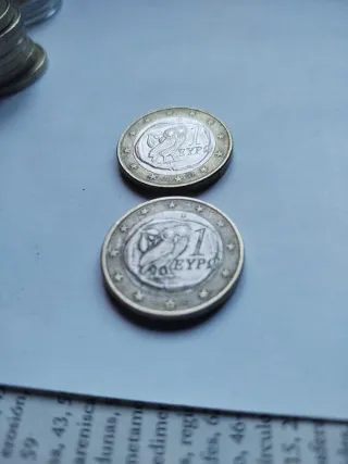 Monedas de 1 Euro (Grecia) 2002 una con S en