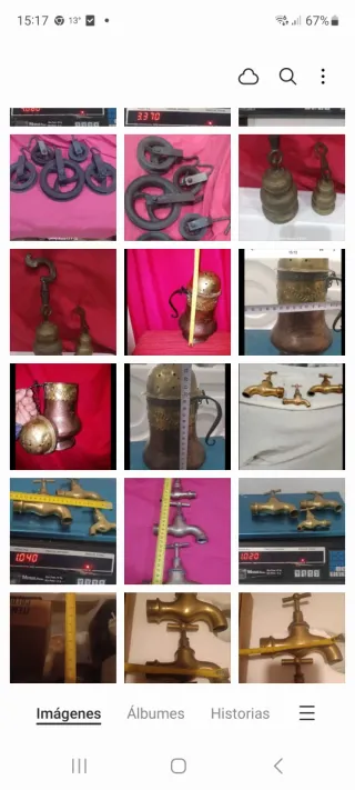 Lote de herramientas y figuras decorativas