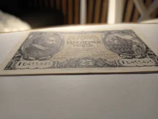 Billete 25 Pesetas Banco de España 1940
