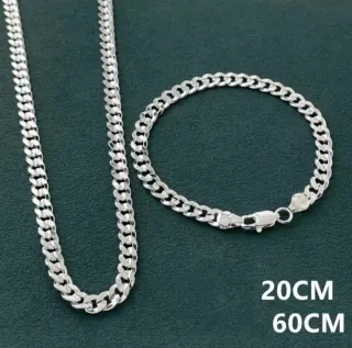 Colar e Pulseira Vigorys PRATA