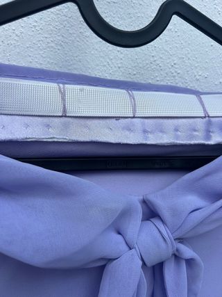 Vestido fiesta palabra de honor largo hecho a mano