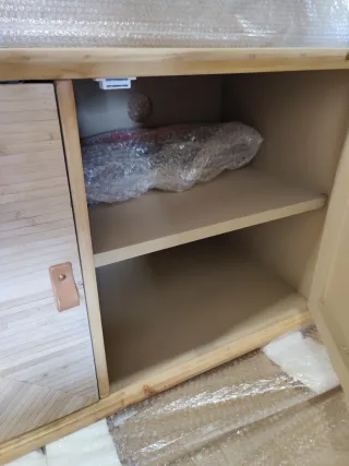 Aparador Mueble TV Madera Natural Nuevo